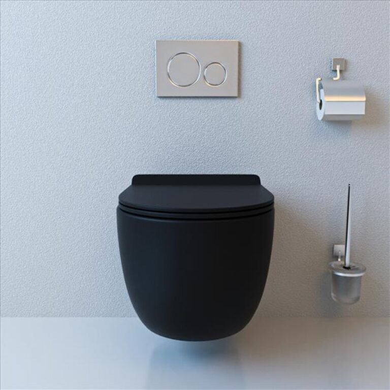 ΛΕΚΑΝΗ ΚΡΕΜΑΣΤΗ & ΚΑΛΥΜΜΑ WHIRLPOOL RIMLESS BLACK MATT