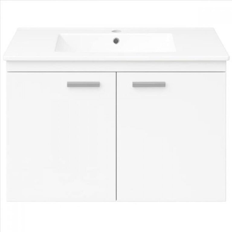 IX ΒΑΣΗ ΝΙΠΤΗΡΑ EMILY 60CM ΛΑΚΑ ΛΕΥΚΗ ΓΥΑΛΙΣΤΕΡΗ 1025-9263-9102