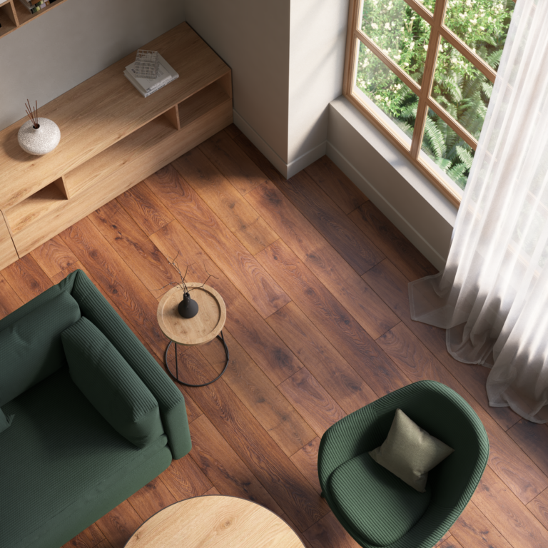 Πάτωμα laminate Artens Lota Forte AC4 καφέ με πάχος 8mm G6578-98976BHXLG