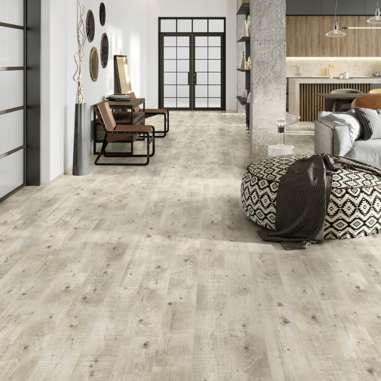 Πάτωμα laminate Artens Clifden AC4 σε μπεζ απόχρωση με πάχος 8mm GK3425-87675