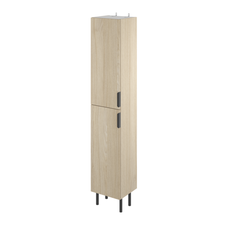 Στήλη επίπλου SENSEA Easy Π35xB32xΥ186cm σε απόχρωση δρυός με 2 πόρτες ανοιγόμενες
