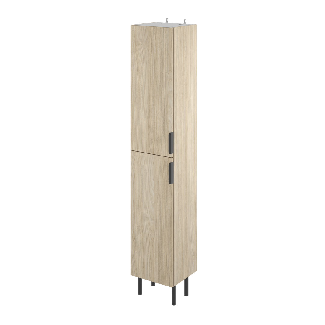 Στήλη επίπλου SENSEA Easy Π35xB32xΥ186cm σε απόχρωση δρυός με 2 πόρτες ανοιγόμενες
