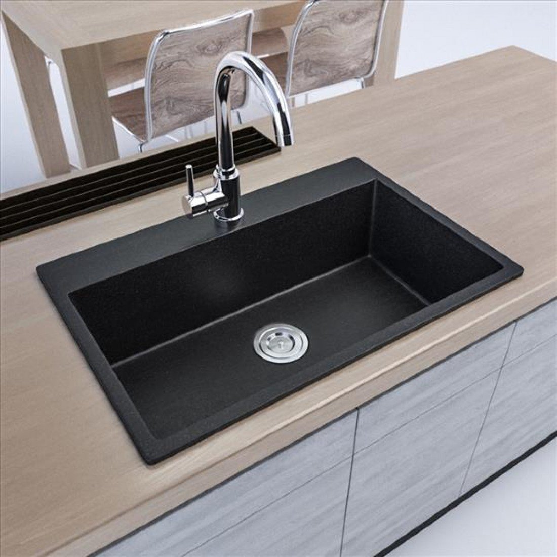 ΝΕΡΟΧΥΤΗΣ 7349A 73,5x49x20h BLACK
